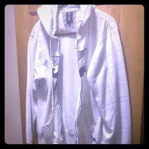 Billabong Vintage 90s White Checker Surf Hoodie